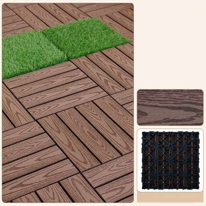 Waterproof Interlocking Deck Tiles for Patio & Balcony
