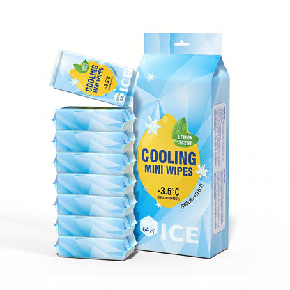 Portable Instant Cooling Wet Wipes