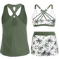 🎁2026 New Arrivals 50% OFF💥Tankini Set with Shorts – Vibrant Prints, Mix & Match – Stylish Beach Look.
