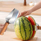 Triangle Stainless Steel Fruit Cutter with Wood Handle for Kitchen