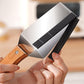 Triangle Stainless Steel Fruit Cutter with Wood Handle for Kitchen