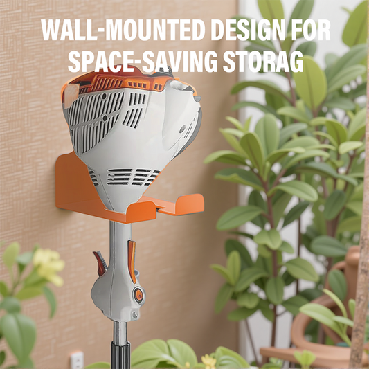 Wall-Mounted Metal Storage Rack for Grass Trimmer