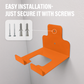 Wall-Mounted Metal Storage Rack for Grass Trimmer