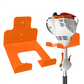 Wall-Mounted Metal Storage Rack for Grass Trimmer