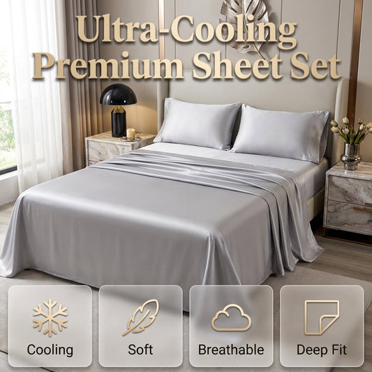 Premium Cooling Fitted Sheet Set