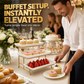 3 Tier Dessert Stand Metal Cake Display Rack