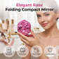 Elegant Rose Gold Folding Makeup Mirror
