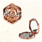 Elegant Rose Gold Folding Makeup Mirror