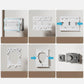 Indoors Wall Mounted Retractable Clothesline