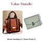 Women's Vintage Crossbody Handbag with Adjustable Strap