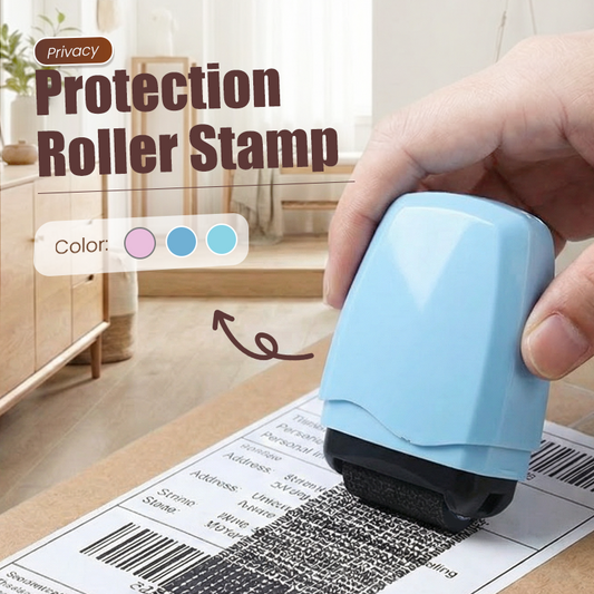 ❄️Summer special: 50% off!📦Privacy roller stamp – Refillable data protection roller stamp for addresses, parcel labels, invoices & postal items