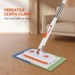 🔥Limited Time 53% OFF！Maximal Cleaning Power！Multi-Functional Hands-Free Clip Flat Mop