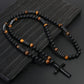 Men's Retro Necklace with Cross Pendant