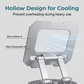 Adjustable Aluminum Tablet Stand with Rotating Base