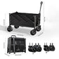 🛒 50% OFF NOW! 🚐 Heavy Duty Collapsible Wagon Cart – All-terrain wheels, large capacity & compact fold – Perfect for camping, groceries & beach trips 🌿