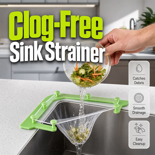 Triangle Sink Drain Rack with Disposable Filter Mesh Bags
