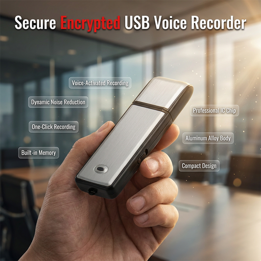 🔥Portable High-Definition Noise-Cancelling USB Voice Recorder