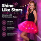 ✨️Surprise 50% Off！👸Become a glowing princess！👗LED Light Up Sequin Tutu Skirt Star Mesh Princess Skirt for Girls and Adults