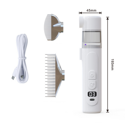 🔥50% OFF🐶 Electric Pet Flea Remover + Detangling Comb