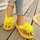 🌺 Premium Floral Flip Flops – Half Price, Full Comfort ☀️