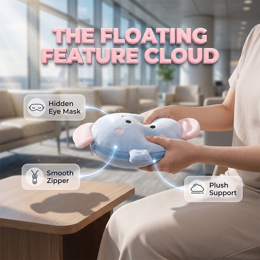 😴 2-in-1 Travel Pillow & Eye Mask – Sleep Anywhere in Comfort ✈️