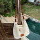 🌴Woven Tote Hot Arrival 50% Off👜Roomy Summer Essential🛍️ Beige knitted bag, spacious |