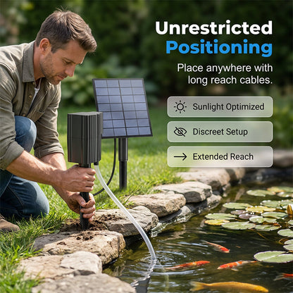 🐟 50% Off – Solar Pond Aerator, Clean Water & Healthy Fish