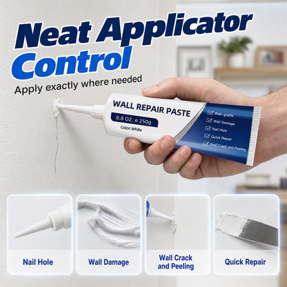 🧱 LIMITED-TIME 40% OFF 🛠️ Waterproof Wall Repair Paste — Fills Cracks & Chips, Smooth White Finish