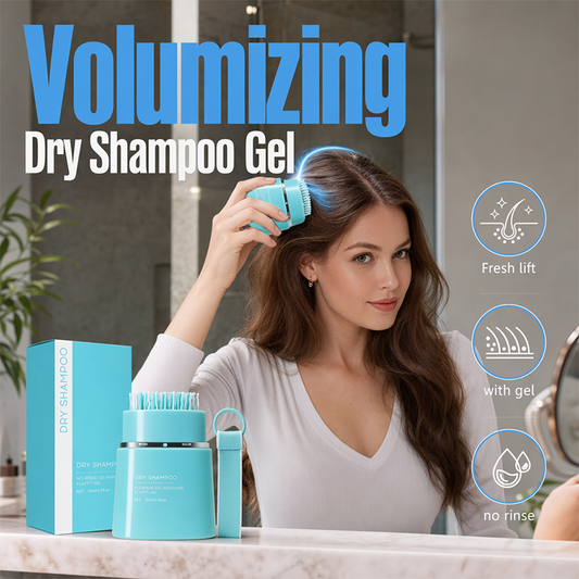🧴No-Rinse Dry Shampoo Gel with Built-In Comb