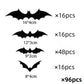 DIY Halloween 3D Bat Decoration Stickers