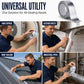 🔥 Reinforced Aluminum Foil Tape – Glass Fiber Mesh with Industrial-Strength Adhesive – Ideal for AC Pipes, Roof Sealing & HVAC Insulation 🔧🛡️