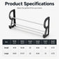 👟50% OFF NOW! Drill‑Free Wall‑Mounted Shoe Rack‑Vertical Space‑Saver Carbon Steel Shoe Organizer, Anti‑Rust No‑Drill Storage Rack for Entryway Bathroom & Closet