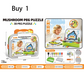 Creative 3D Mushroom Peg Puzzle