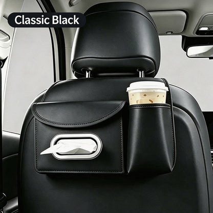 📢📢50% OFF !! ⏰🚔Car Seat Back Organizer with Tissue Box & Cup Holder