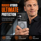 📱2-in-1 Shockproof Phone Case with Hidden Card Holder & Rotatable Stand