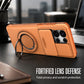 📱2-in-1 Shockproof Phone Case with Hidden Card Holder & Rotatable Stand