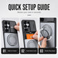 📱2-in-1 Shockproof Phone Case with Hidden Card Holder & Rotatable Stand