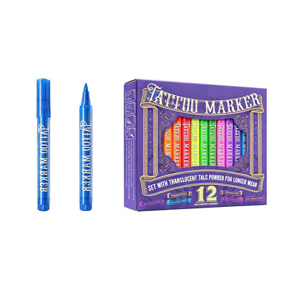 🔥 50% OFF! ✨ Glow Party Tattoo Pens | Temporary UV Body Art Markers | Fun Glow-in-the-Dark Designs for Parties, Festivals & Events 🎉