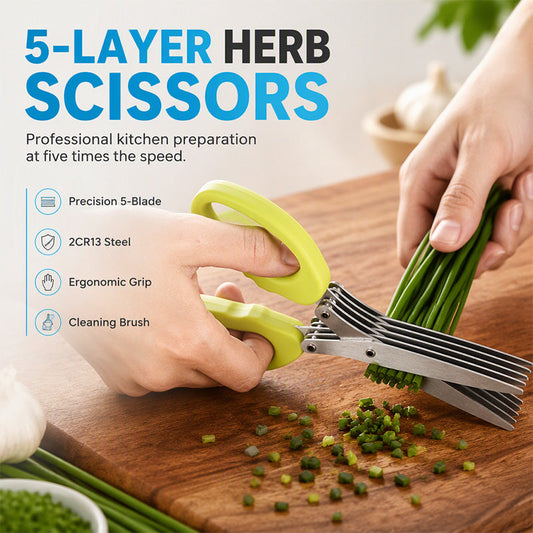 📢📢50% OFF !!⏰️ 5-Layer Herb Scissors