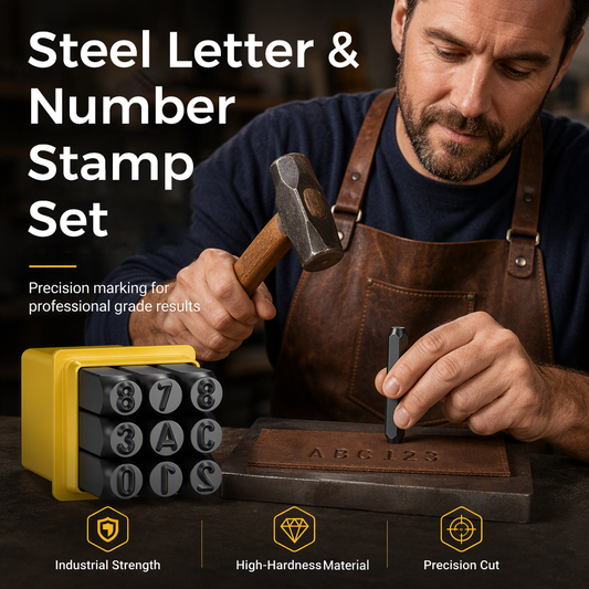 📦 50% OFF! 🧳Steel Letter & Number Stamp Set