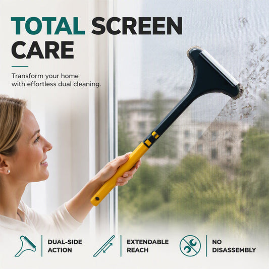 2-in-1 Window Mesh Screen Cleaning Brush