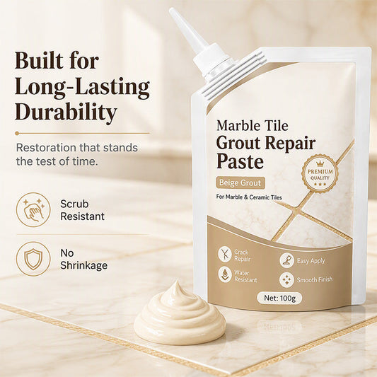 🎁 Beige Marble Tile Grout Repair Paste