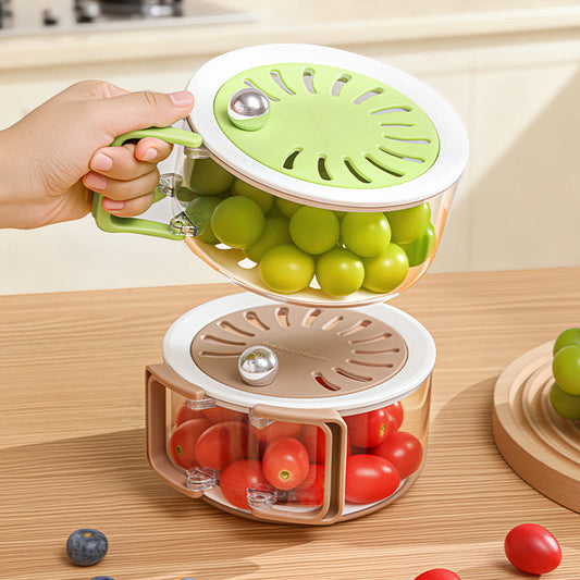 Multi-Functional Kitchen Drain Basket with Lid