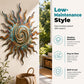 Metal Sun Silhouette Wall Art Decor