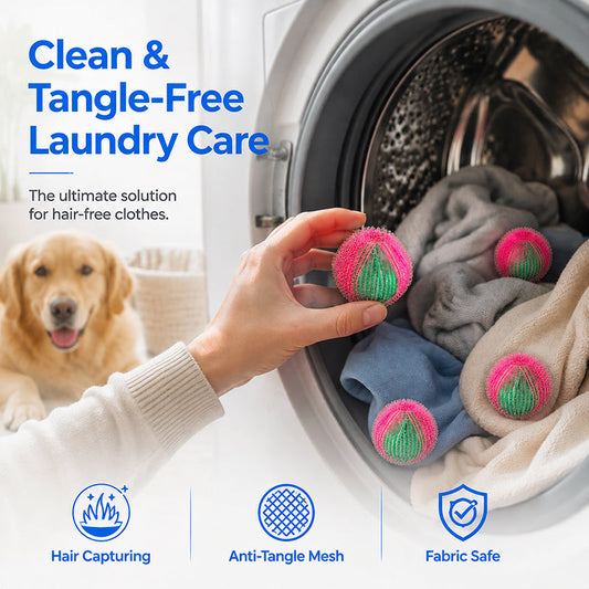 Reusable Nylon Laundry Lint Hair Catcher Balls