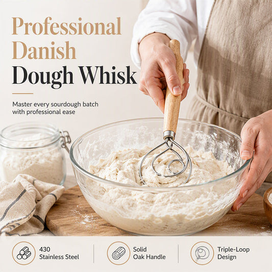Stainless Steel Danish Dough Whisk