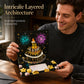 Birthday Cards With Fireworks & Pop Up Cake & Blow-able Music