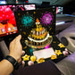 Birthday Cards With Fireworks & Pop Up Cake & Blow-able Music