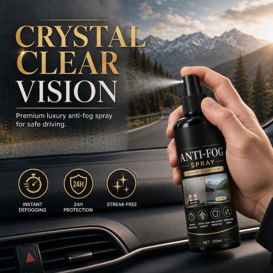 🚗50% OFF NOW! Car Glass Anti‑Fog Spray‑ 24H Long‑Lasting Streak‑Free Defogger Spray, Instant Clear Vision for Windshield, Rear‑view Mirror & Vehicle Glass Surfaces