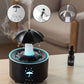 🌧️ 7-Color Rotating Raindrop Humidifier: Ultrasonic Cool Mist, 300ml, Quiet, Auto Shut-Off
